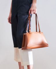 CHARLES & KEITH - Túi tote nữ chữ nhật Double Handle Trapeze