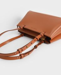 CHARLES & KEITH - Túi tote nữ chữ nhật Double Handle Trapeze