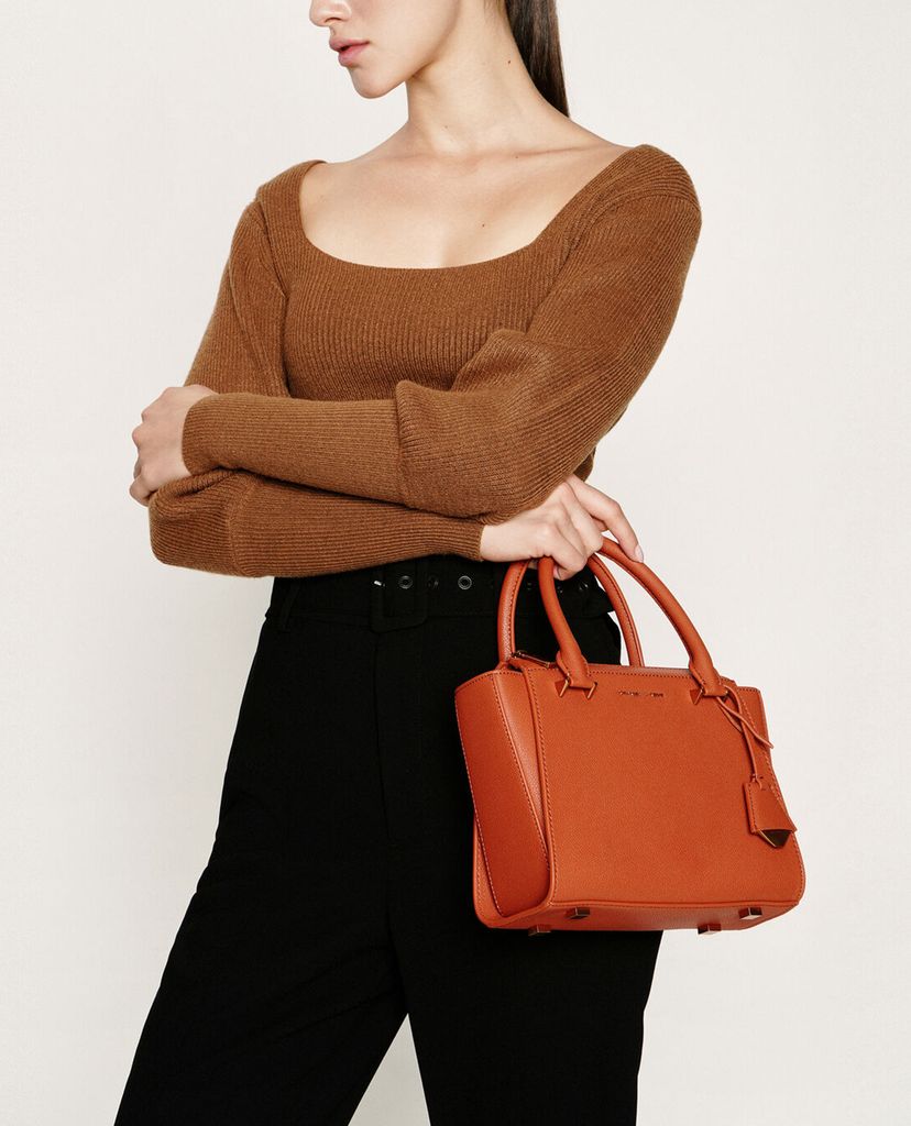 CHARLES & KEITH - Túi xách tay nữ chữ nhật Structured Trapeze