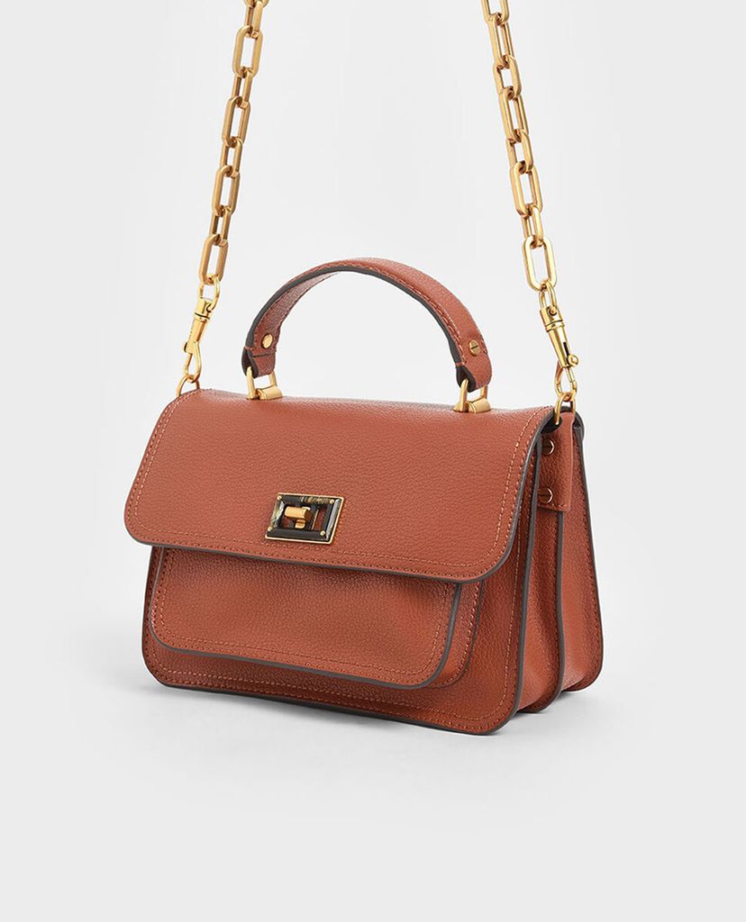 CHARLES & KEITH - Túi xách tay Resin Effect Buckle