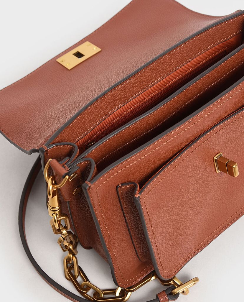 CHARLES & KEITH - Túi xách tay Resin Effect Buckle