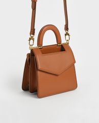 CHARLES & KEITH - Túi xách tay nữ hình vuông Top Envelope