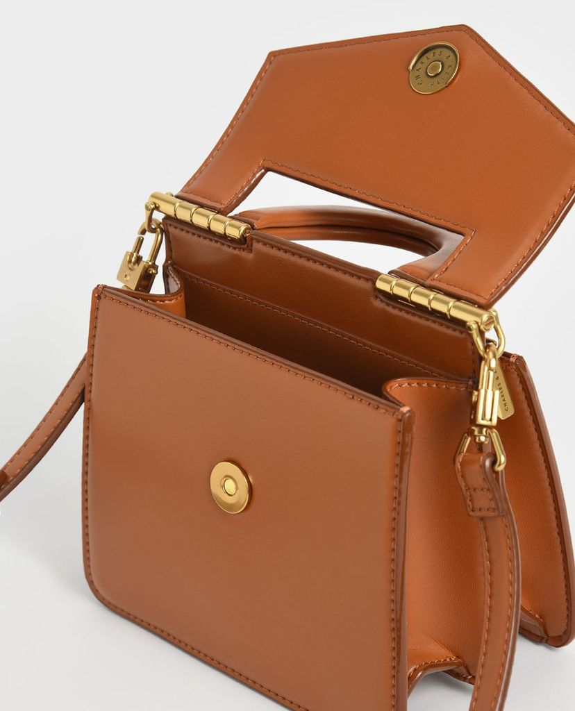 CHARLES & KEITH - Túi xách tay nữ hình vuông Top Envelope