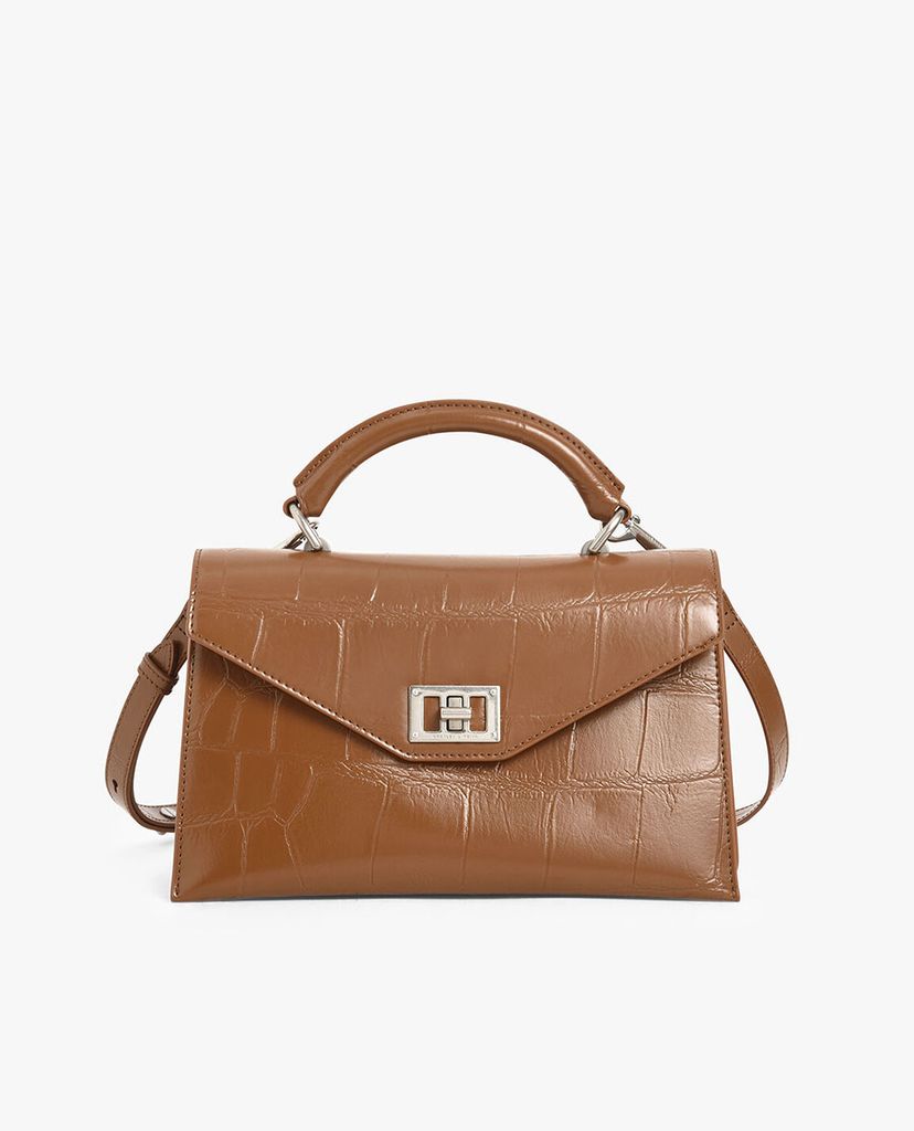 CHARLES & KEITH - Túi xách tay nữ chữ nhật Turn Lock