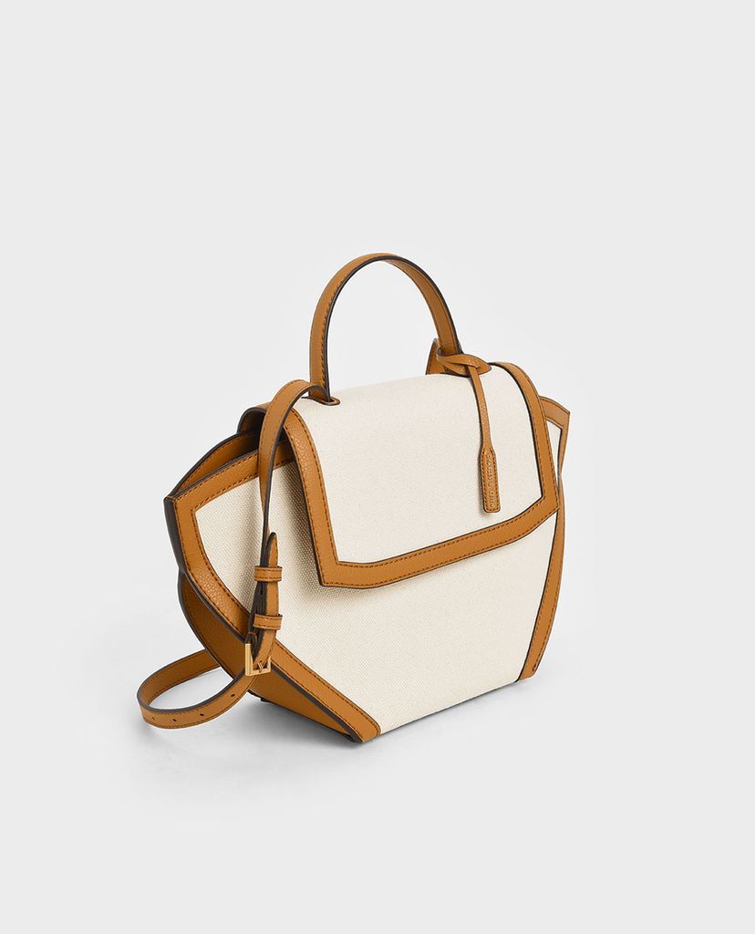 CHARLES & KEITH - Túi xách tay nữ Large Trapeze Top
