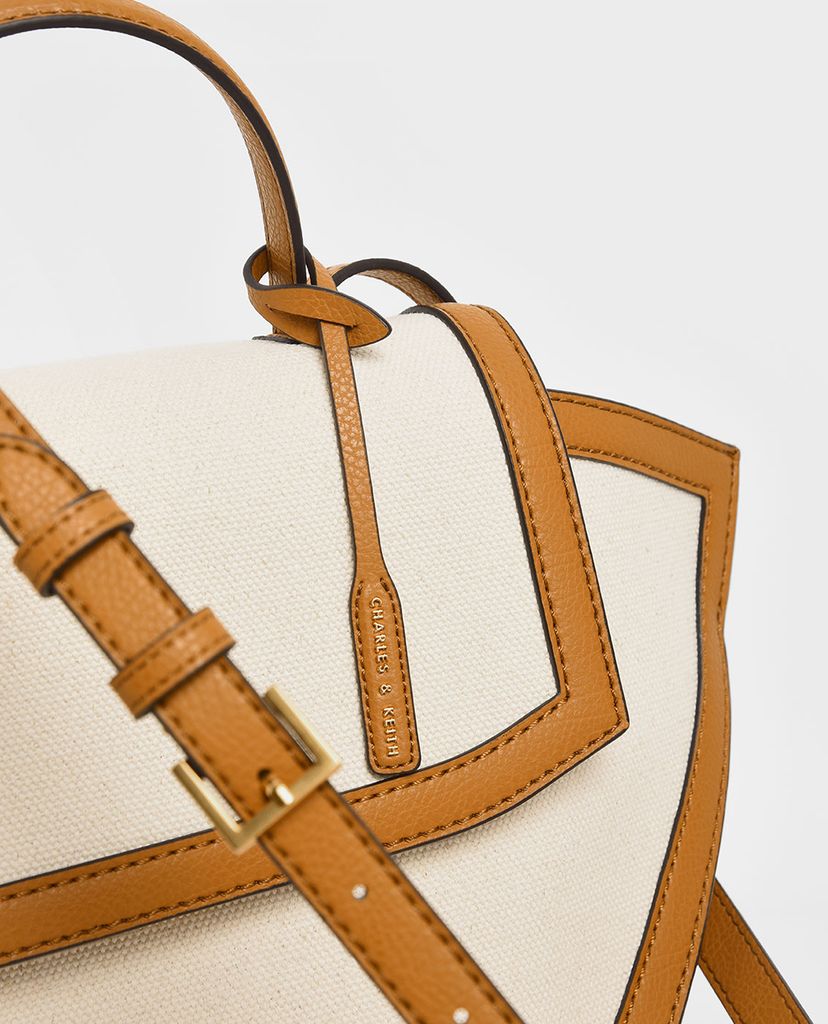 CHARLES & KEITH - Túi xách tay nữ Large Trapeze Top