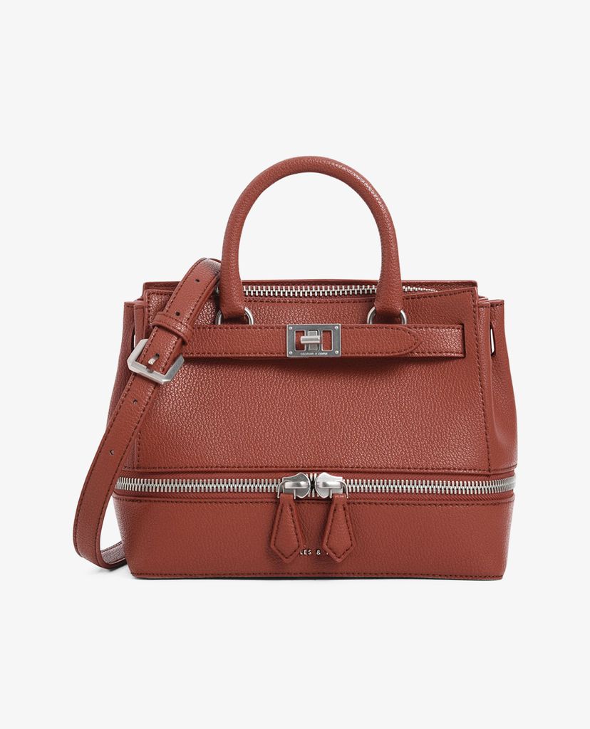 CHARLES & KEITH - Túi đeo vai Two Way Zip Structured