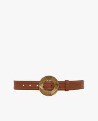 CHARLES & KEITH - Thắt lưng nữ bản vừa mặt tròn Embellished Buckle