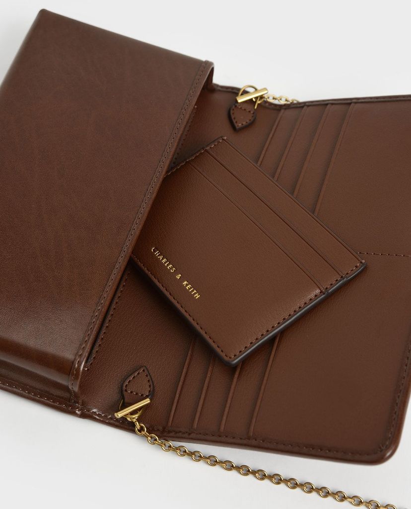 CHARLES & KEITH - Ví nữ phom chữ nhật dài Mini Front Flap