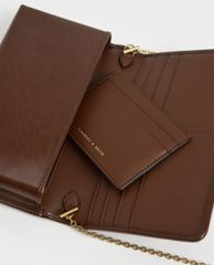 CHARLES & KEITH - Ví nữ phom chữ nhật dài Mini Front Flap