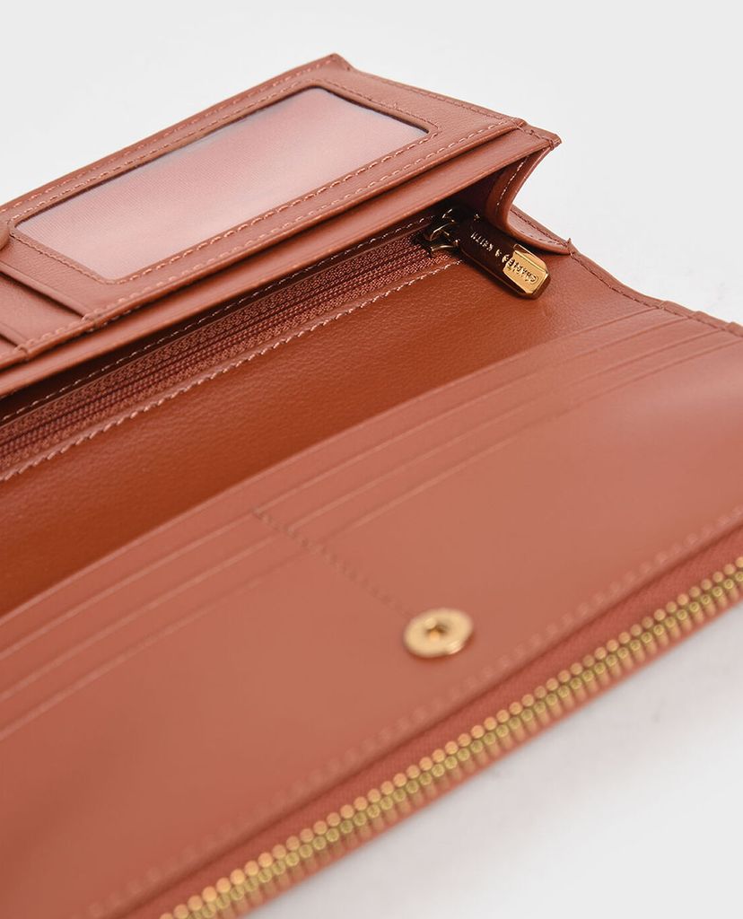 CHARLES & KEITH - Ví Mini Croc Effect Wristlet