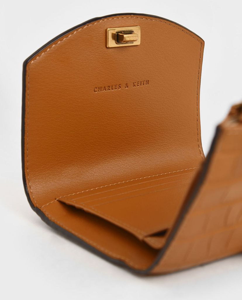 CHARLES & KEITH - Ví nữ phom vuông Push Lock Mini