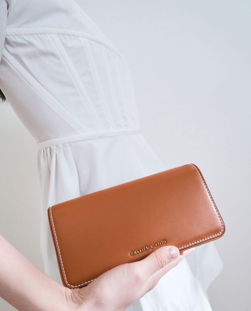 CHARLES & KEITH - Ví cầm tay nữ chữ nhật thời trang