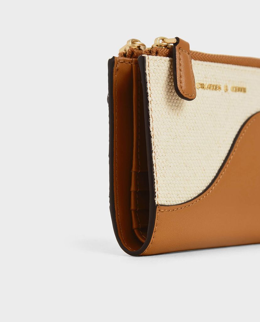 CHARLES & KEITH - Ví nữ phom vuông Top Zip
