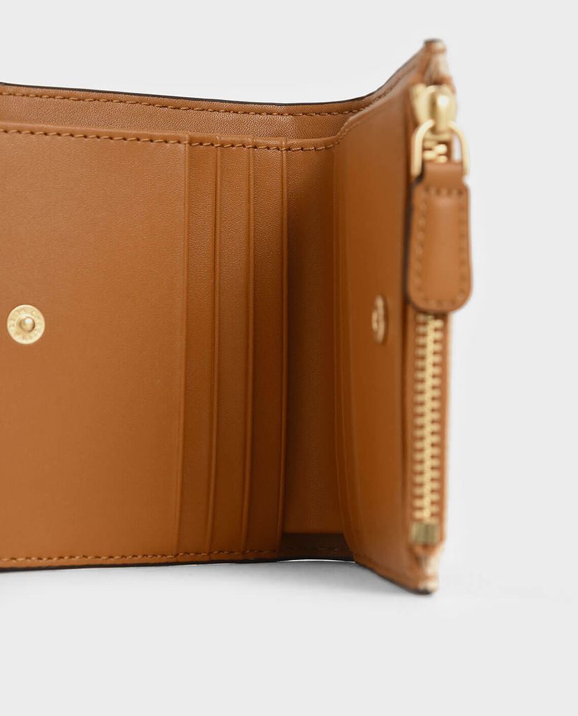 CHARLES & KEITH - Ví nữ phom vuông Top Zip