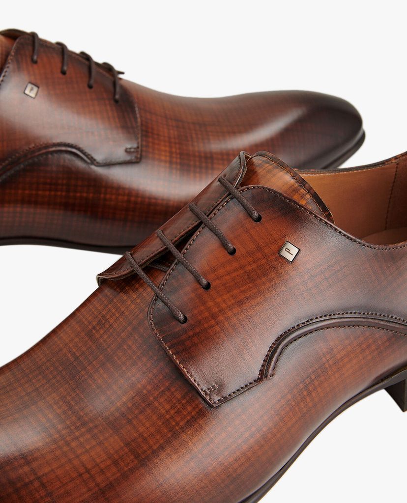 PEDRO - Giày tây nam mũi nhọn Leather Derby