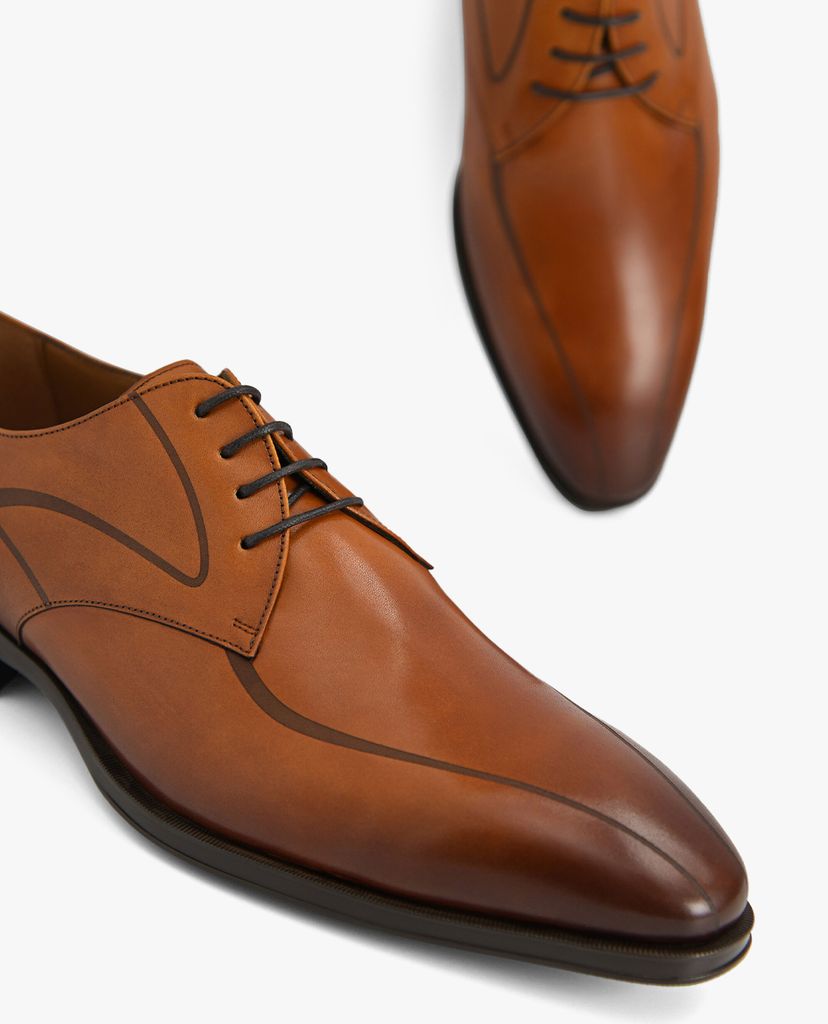 PEDRO - Giày tây nam mũi nhọn Leather Derby