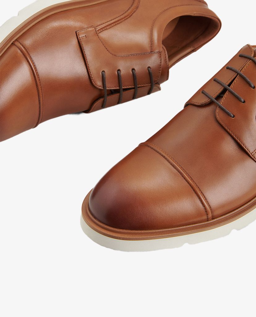PEDRO - Giày tây nam phối dây Leather Cap Toe
