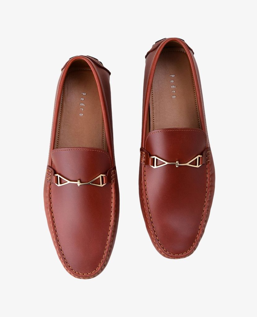 PEDRO - Giày lười nam mũi nhọn Bit Moccasins