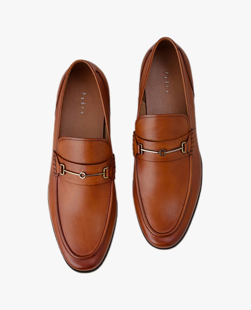 PEDRO - Giày tây nam Leather Bit Loafers