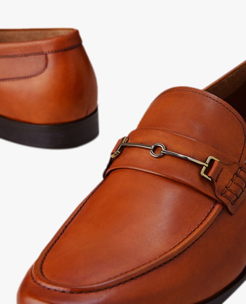PEDRO - Giày tây nam Leather Bit Loafers
