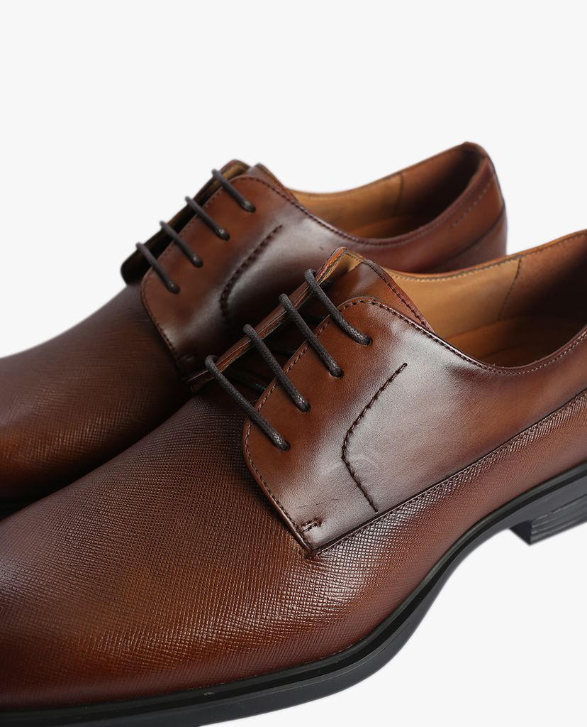 PEDRO - Giày tây nam Leather Cap Toe