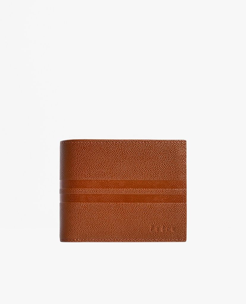 PEDRO - Ví nam dạng gập Striped Leather Bi Fold