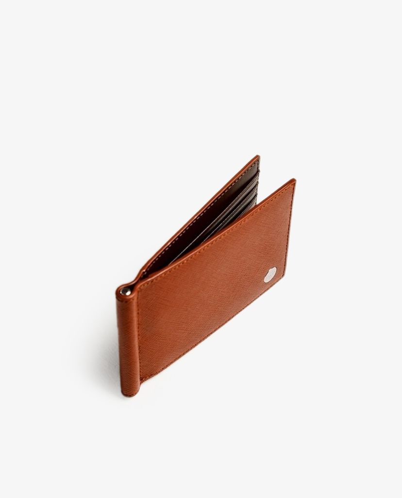 PEDRO - Ví nam đựng name card Leather Bi Fold Money Clip