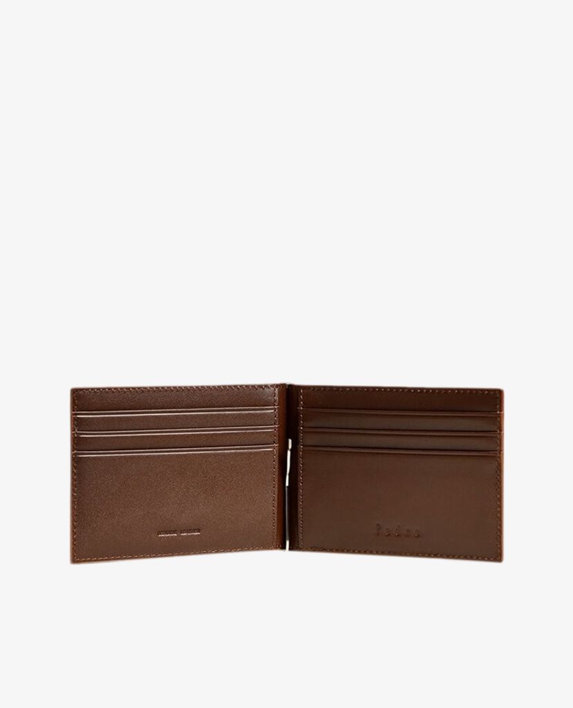 PEDRO - Ví nam đựng name card Leather Bi Fold Money Clip