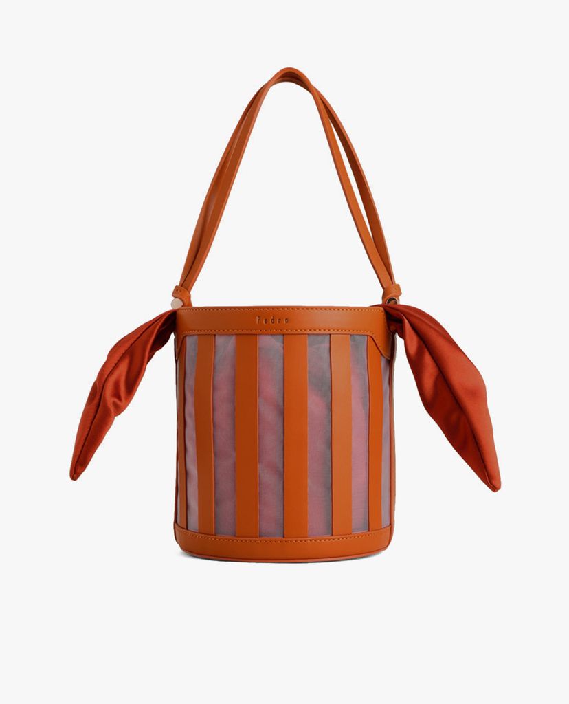 PEDRO - Túi rút dây hình trụ Striped Bucket