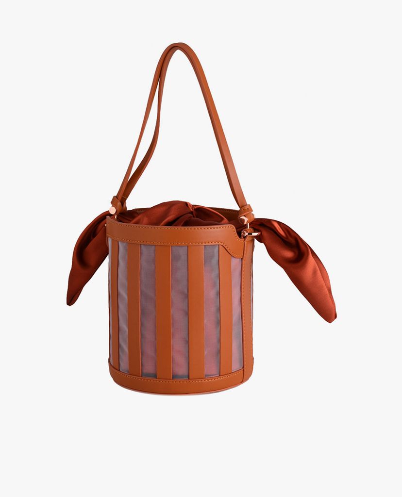 PEDRO - Túi rút dây hình trụ Striped Bucket