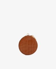 PEDRO - Ví đựng name card hình tròn Embossed Leather