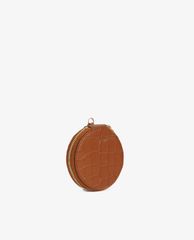 PEDRO - Ví đựng name card hình tròn Embossed Leather