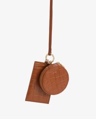 PEDRO - Ví đựng name card hình tròn Embossed Leather