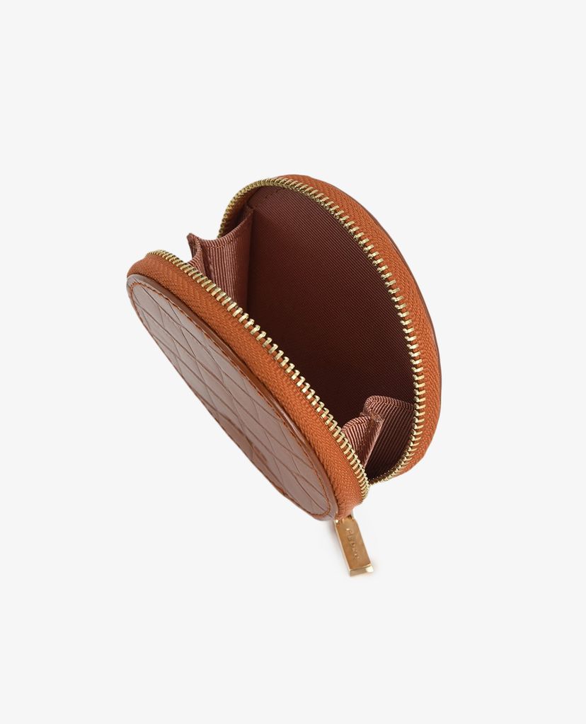PEDRO - Ví đựng name card hình tròn Embossed Leather