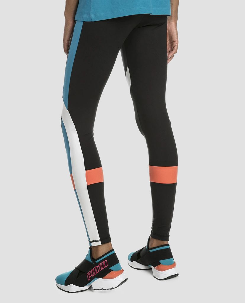 PUMA - Quần legging nữ Chase Black Caribean