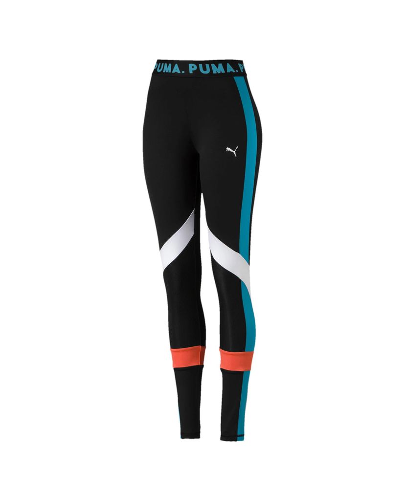 PUMA - Quần legging nữ Chase Black Caribean