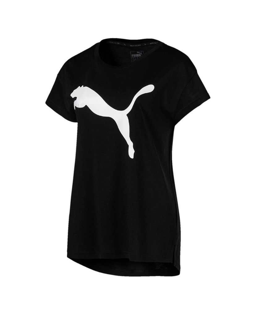PUMA - Áo thun nữ logo to giữa ngực Active