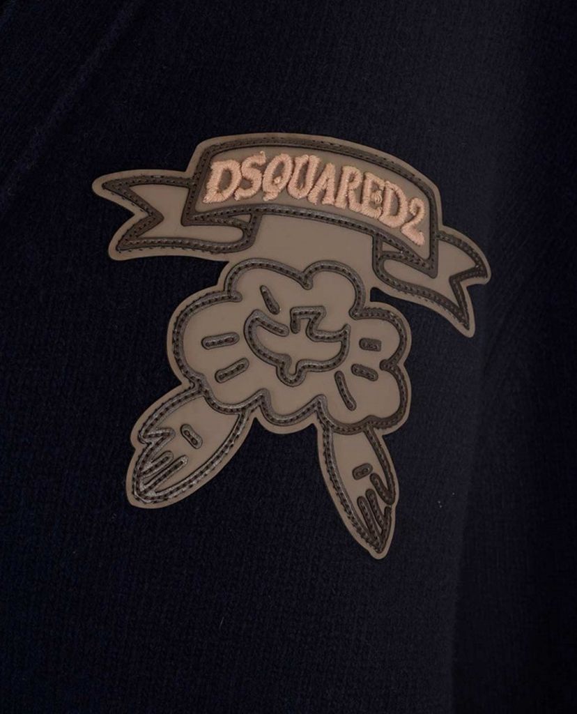 DSQUARED2 - Áo cardigan nam cổ V nút cài hiện đại