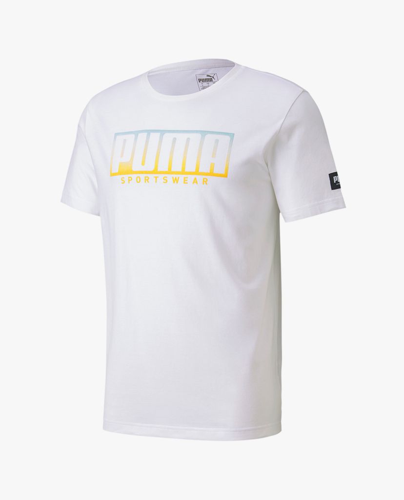 PUMA - Áo thun thể thao nam Round Neck Athletics Tee