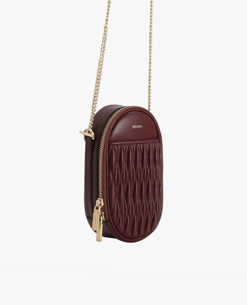 PEDRO - Túi đeo chéo nữ hình bầu dục Mini Quilted