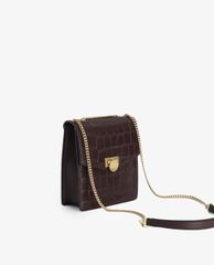 PEDRO - Túi đeo chéo nữ phom vuông Croc Effect Leather Shoulder