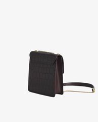 PEDRO - Túi đeo chéo nữ phom vuông Croc Effect Leather Shoulder