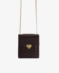 PEDRO - Túi đeo chéo nữ phom vuông Croc Effect Leather Shoulder