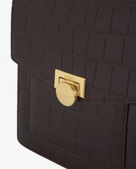 PEDRO - Túi đeo chéo nữ phom vuông Croc Effect Leather Shoulder