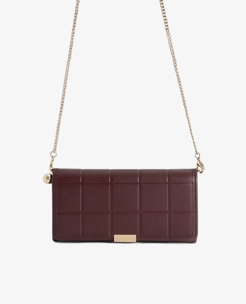 PEDRO - Ví nữ dáng dài Quilted Long Leather