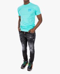 DSQUARED2 - Áo thun nam cổ tròn ngắn tay phom ôm thời trang