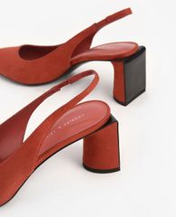 CHARLES & KEITH - Giày cao gót mũi nhọn đế trụ thanh lịch