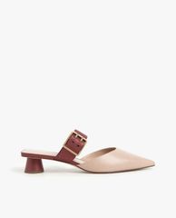 CHARLES & KEITH - Giày cao gót mũi nhọn Satin Grommet Buckle