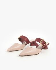 CHARLES & KEITH - Giày cao gót mũi nhọn Satin Grommet Buckle